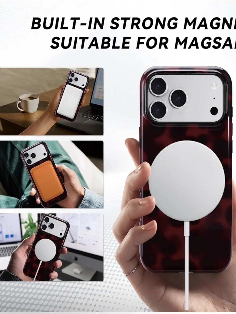 NEW! iPhone 17 Pro Case Tortoiseshell MagSafe-Compatible Dual-Layer Shockproof